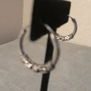Silver hoops Sterling